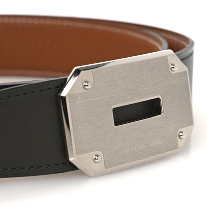 Hermes Box Togo 32mm Neo Kelly Belt 85 34 Vert De Gris Gold 6 of 6
