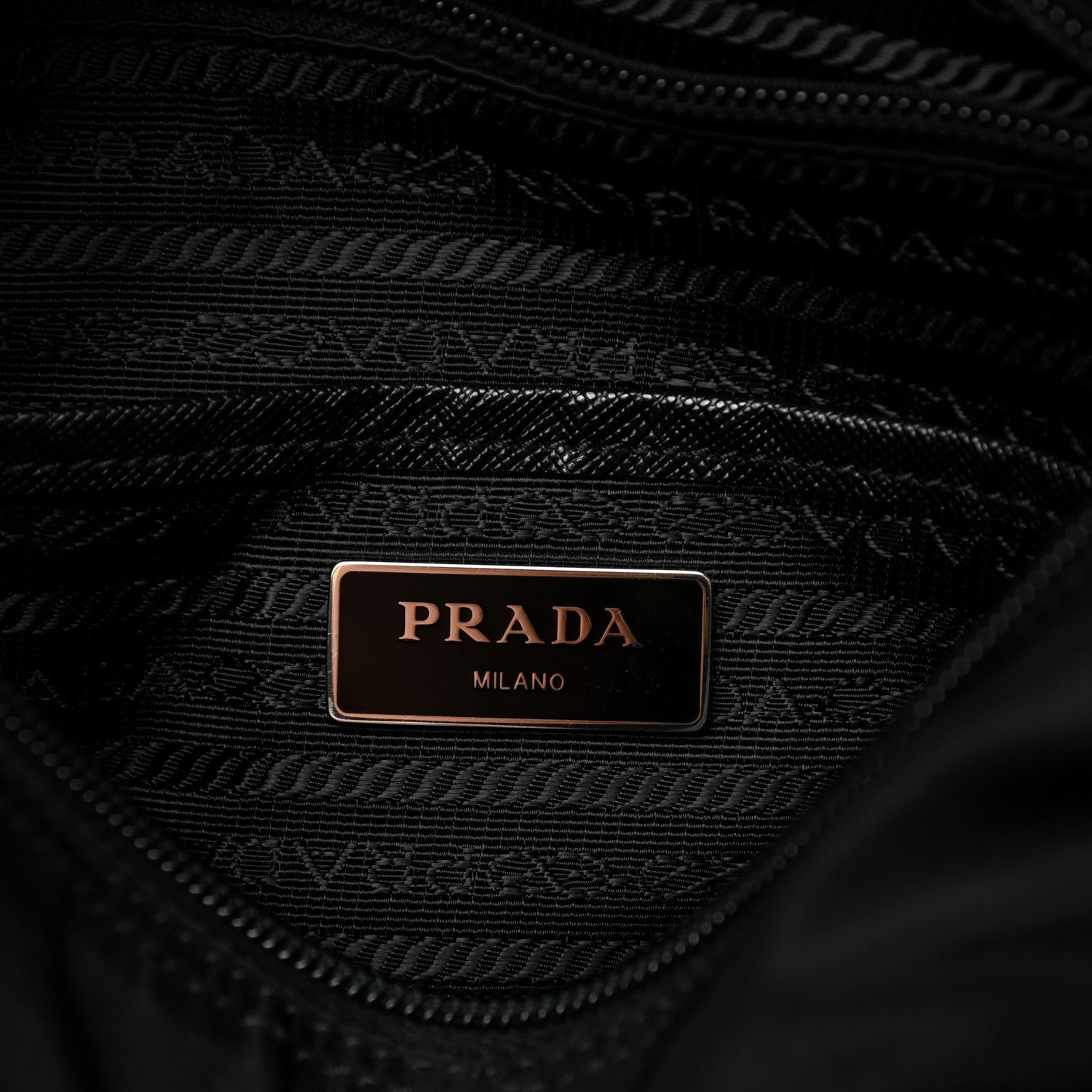 Prada Nylon New Vela Studded Messenger Black 6 of 13