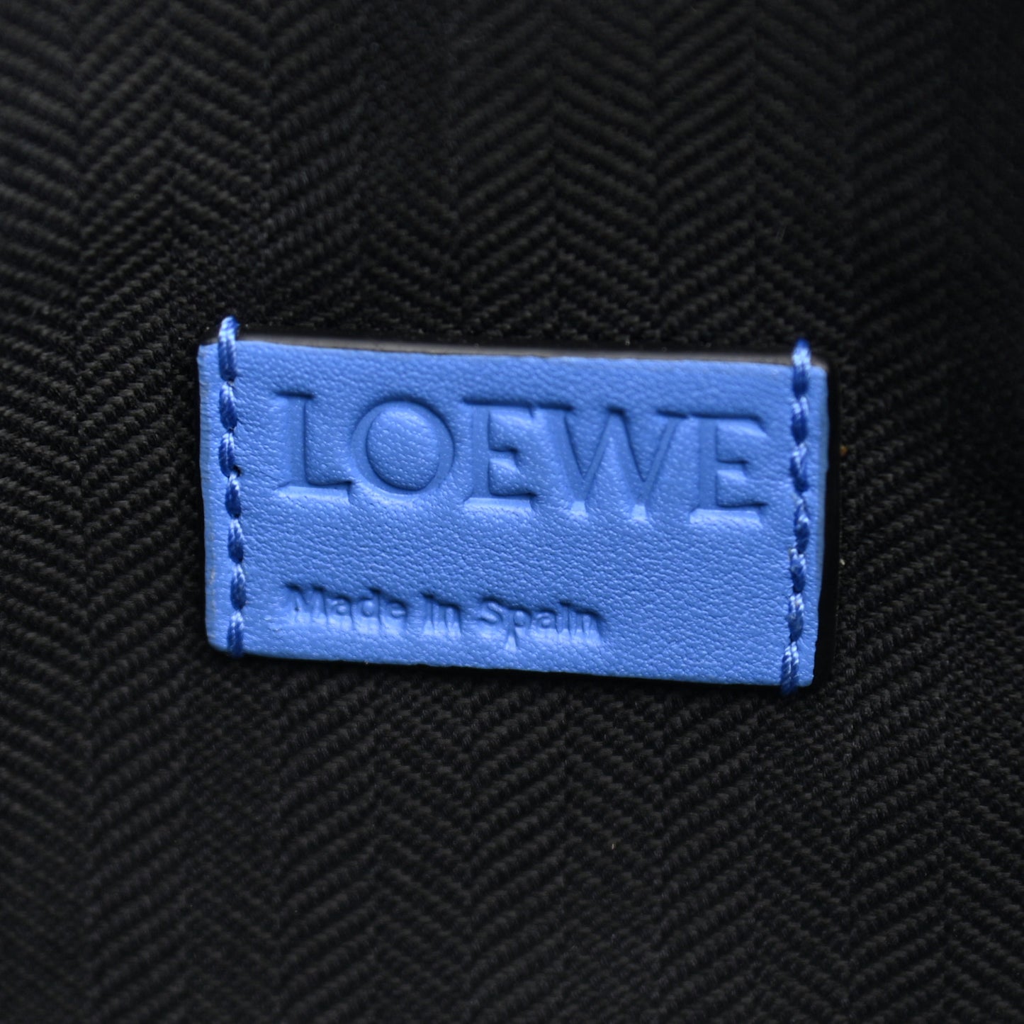 Calfskin T Pouch Bag Blue