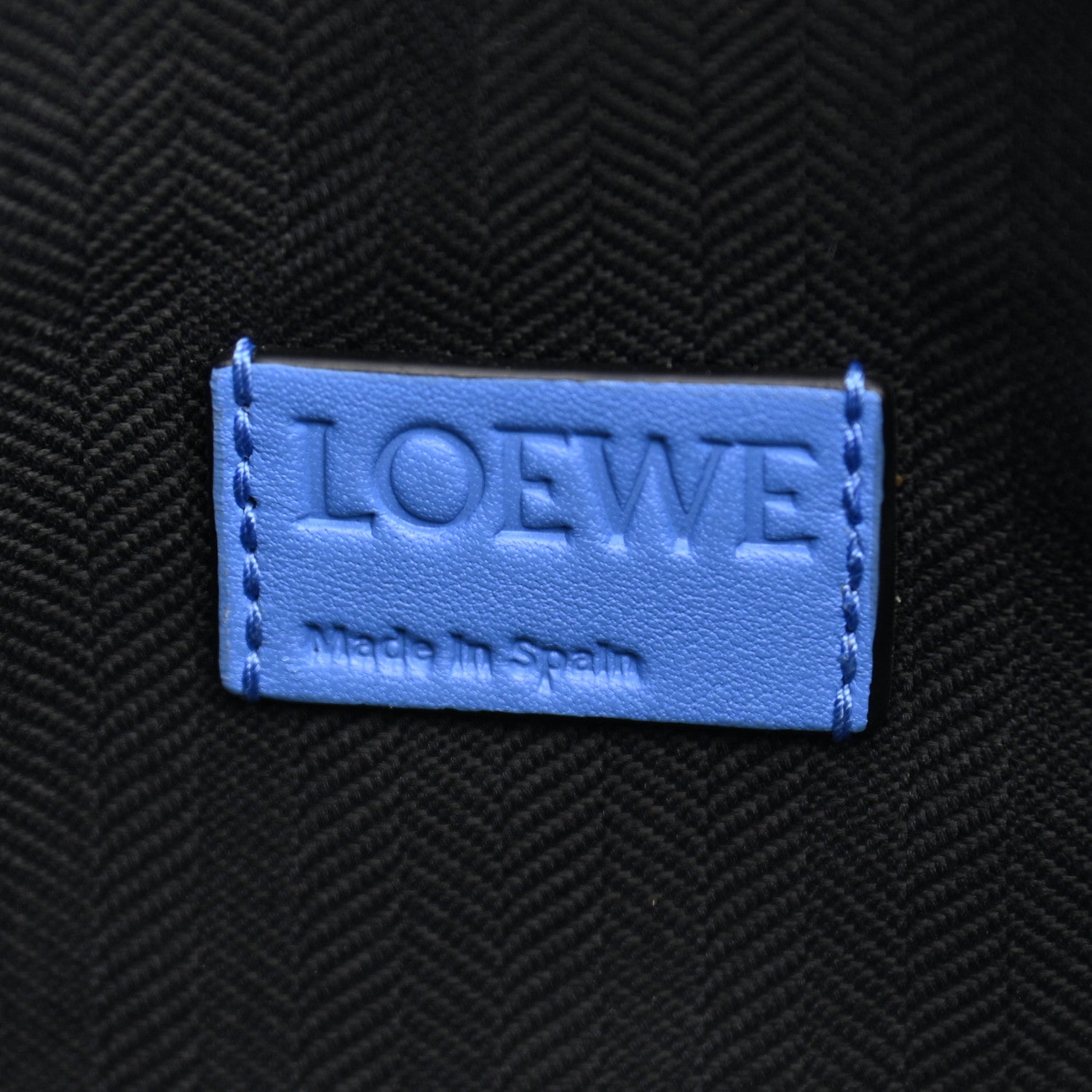 Loewe Calfskin T Pouch Bag Blue 6 of 11