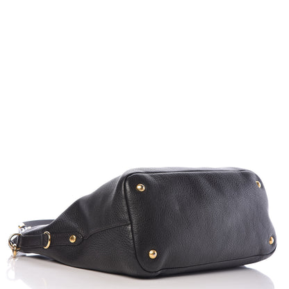 Prada Vitello Daino Tote Black 5 of 24
