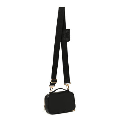 Louis Vuitton Calfskin Monogram Embossed Utility Crossbody Black 3 of 12