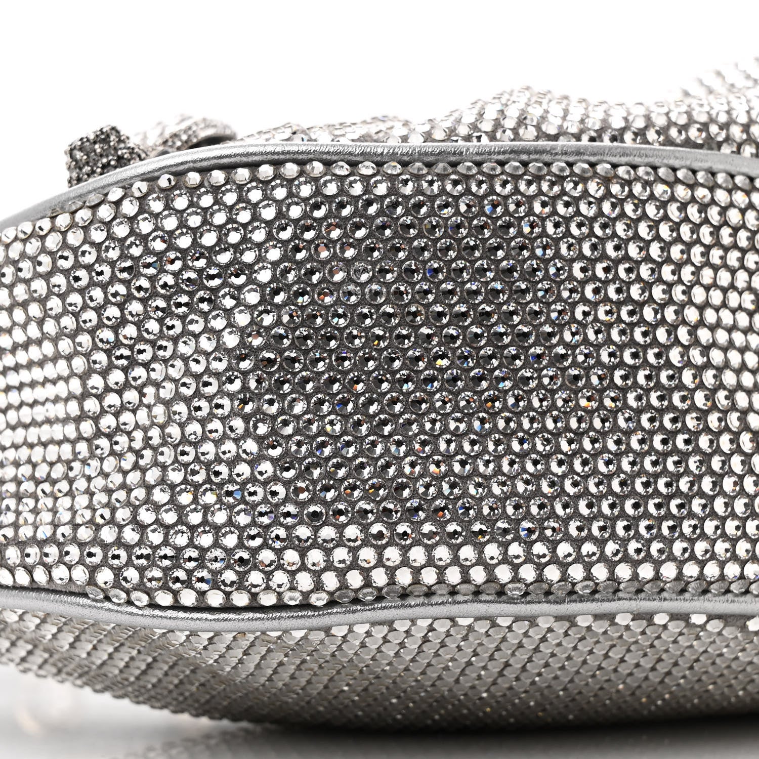 Balenciaga Rhinestone Encrusted Le Cagole Shoulder Bag XS Silver 11 of 12