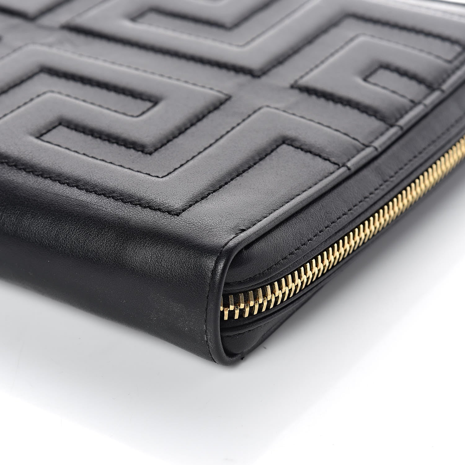 Versace Calfskin Stitched Donna iPad Case Black 8 of 9