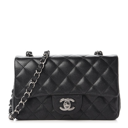 Chanel Iridescent Caviar Quilted Mini Rectangular Flap Black 1 of 10