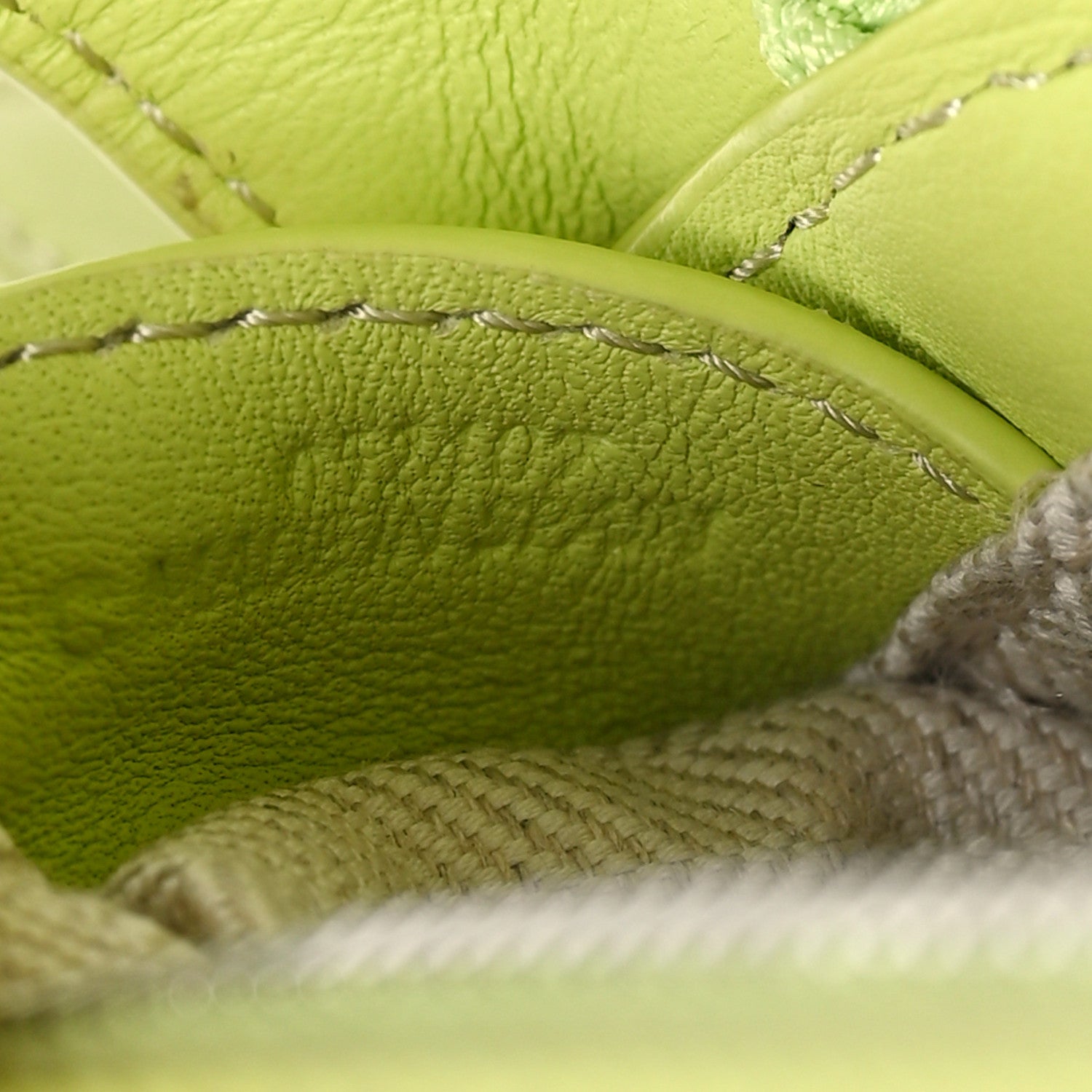 Loewe Calfskin Mini Puzzle Edge Bag Lime 7 of 11