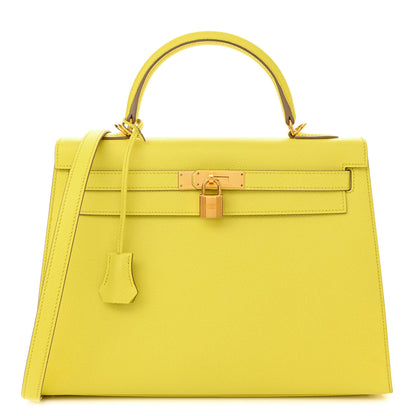 Hermes Epsom Kelly Sellier 32 Soufre 1 of 11