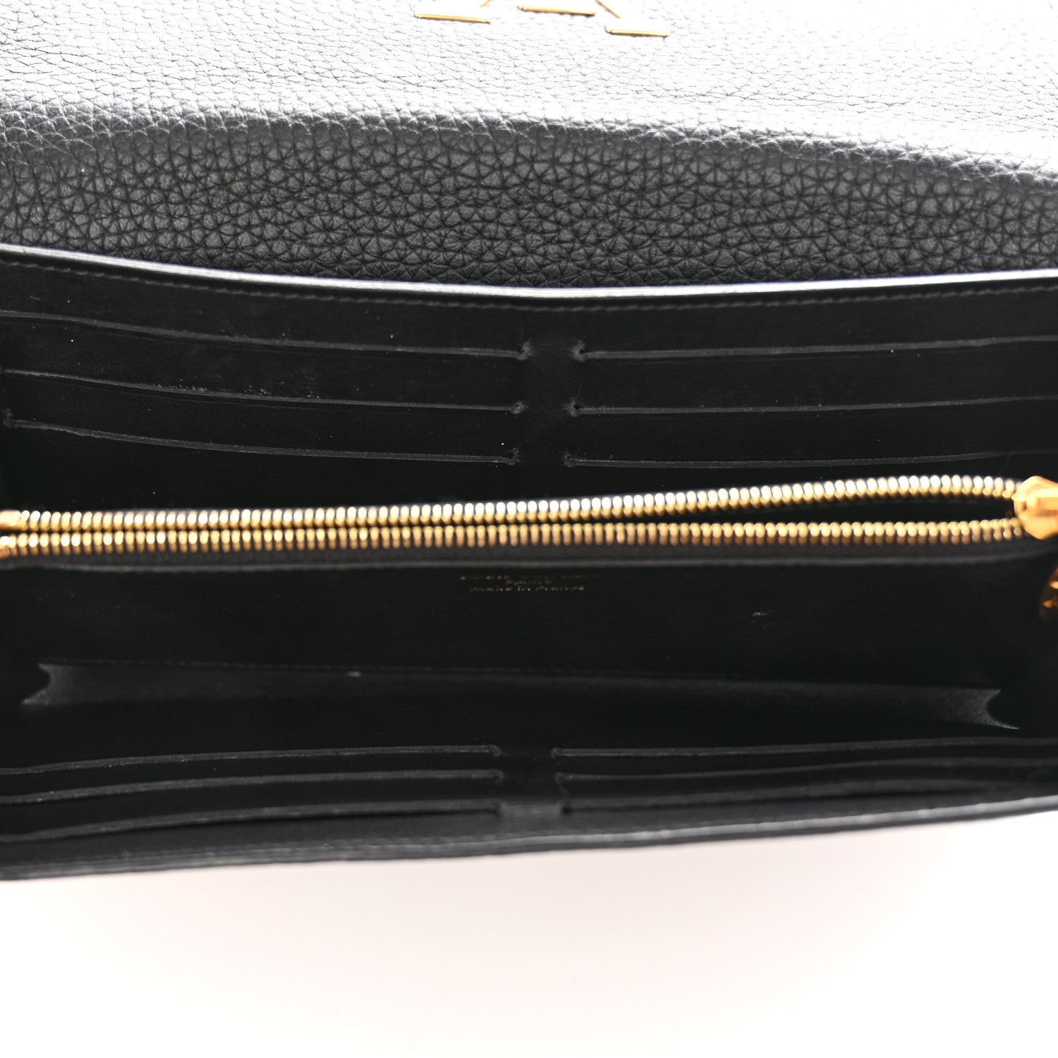 Louis Vuitton Taurillon Studded Sol Capucines Wallet Black 5 of 7