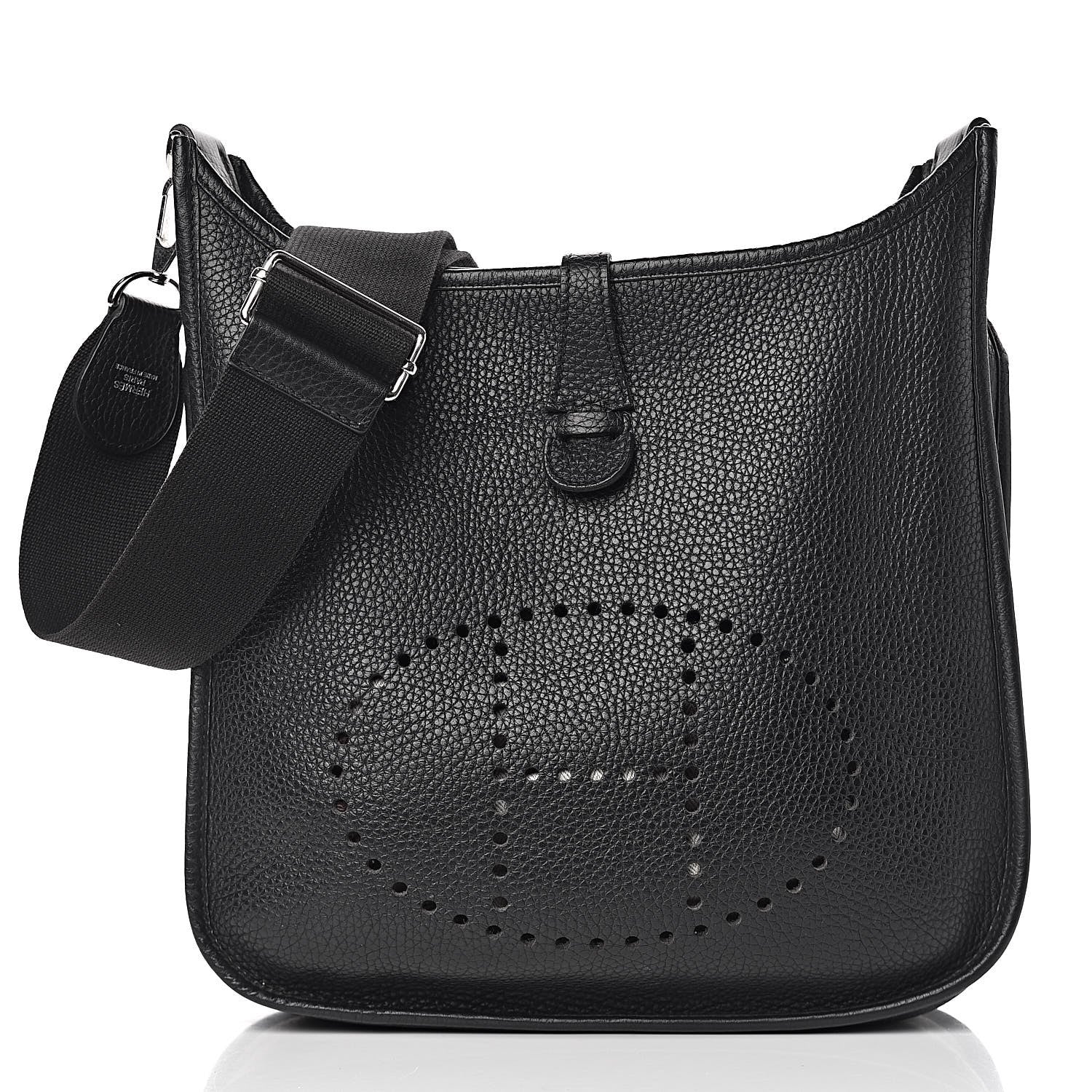 Hermes Taurillon Clemence Evelyne III PM Black 1 of 11