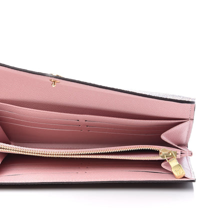 Louis Vuitton Damier Ebene Sarah Wallet NM Rose Ballerine 5 of 6