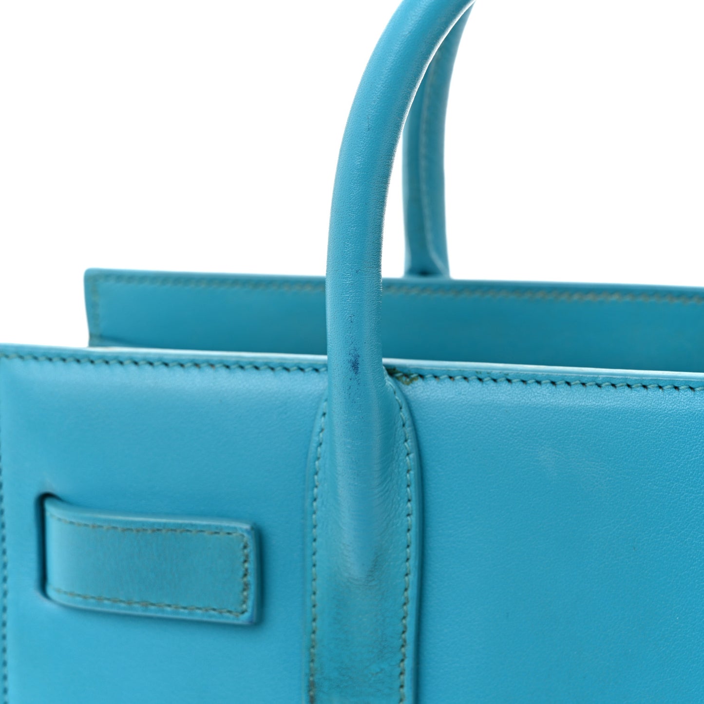 Calfskin Nano Sac De Jour Turquoise