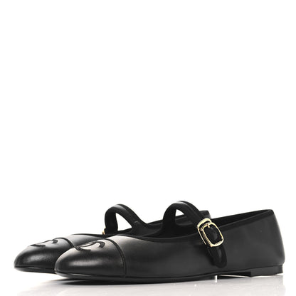 Chanel Lambskin Mary Jane Flats 40.5 Black 4 of 10