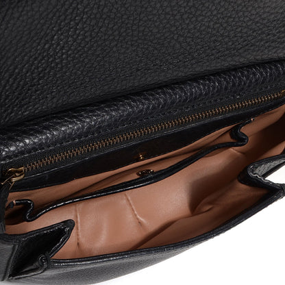 Gucci Leather Small Nouveau Fringe Shoulder Bag Black 5 of 8