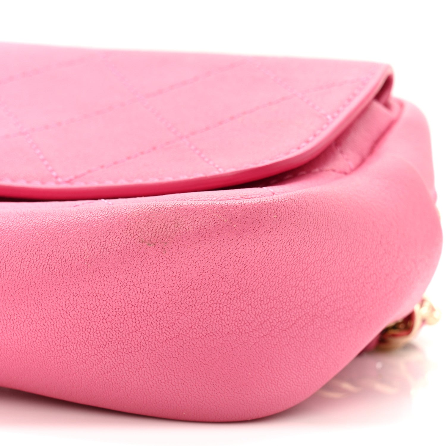 Chanel Goatksin Quilted Casual Trip Waist Bag Pink 10 of 11