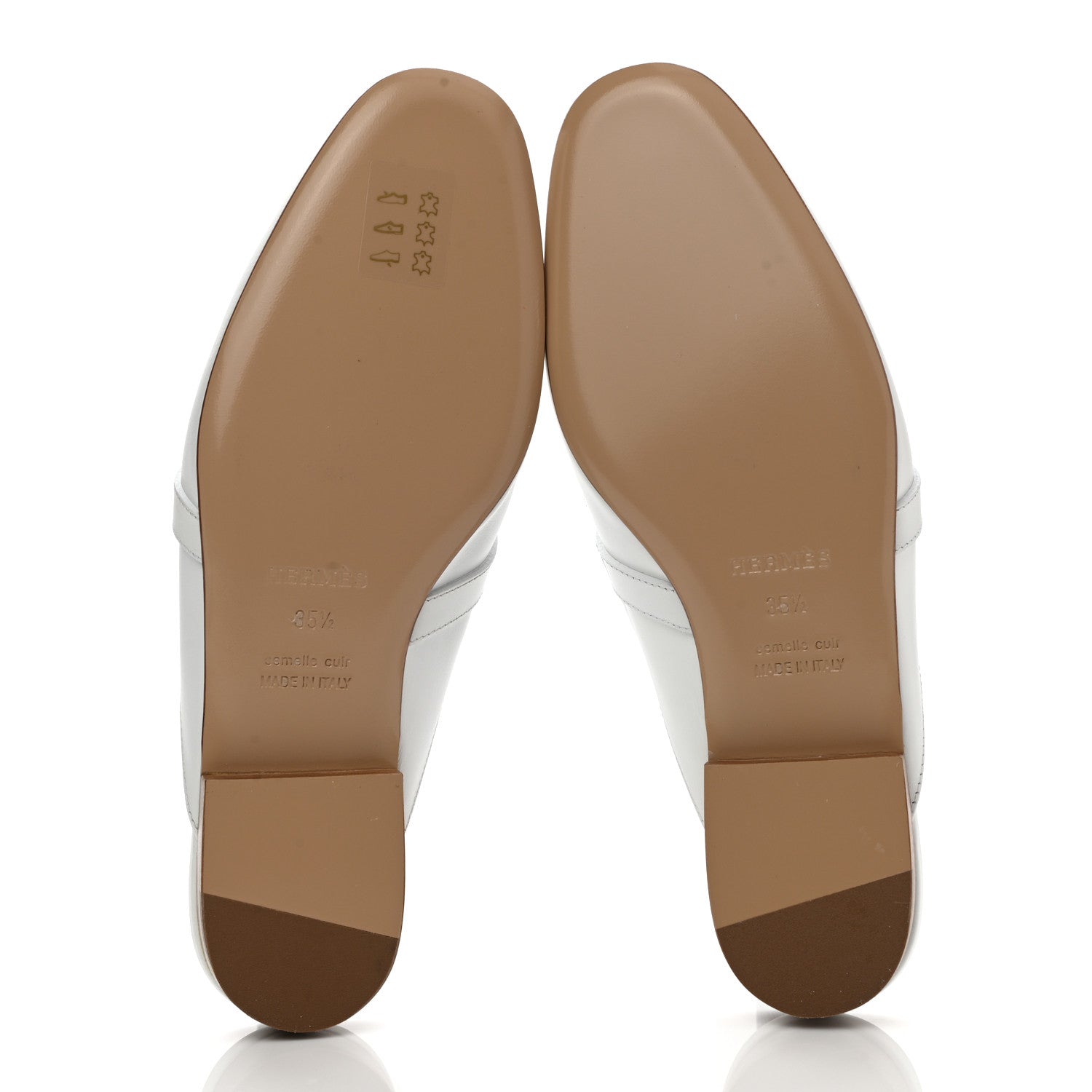 Hermes Calfskin Oz Mules 35.5 White 5 of 7