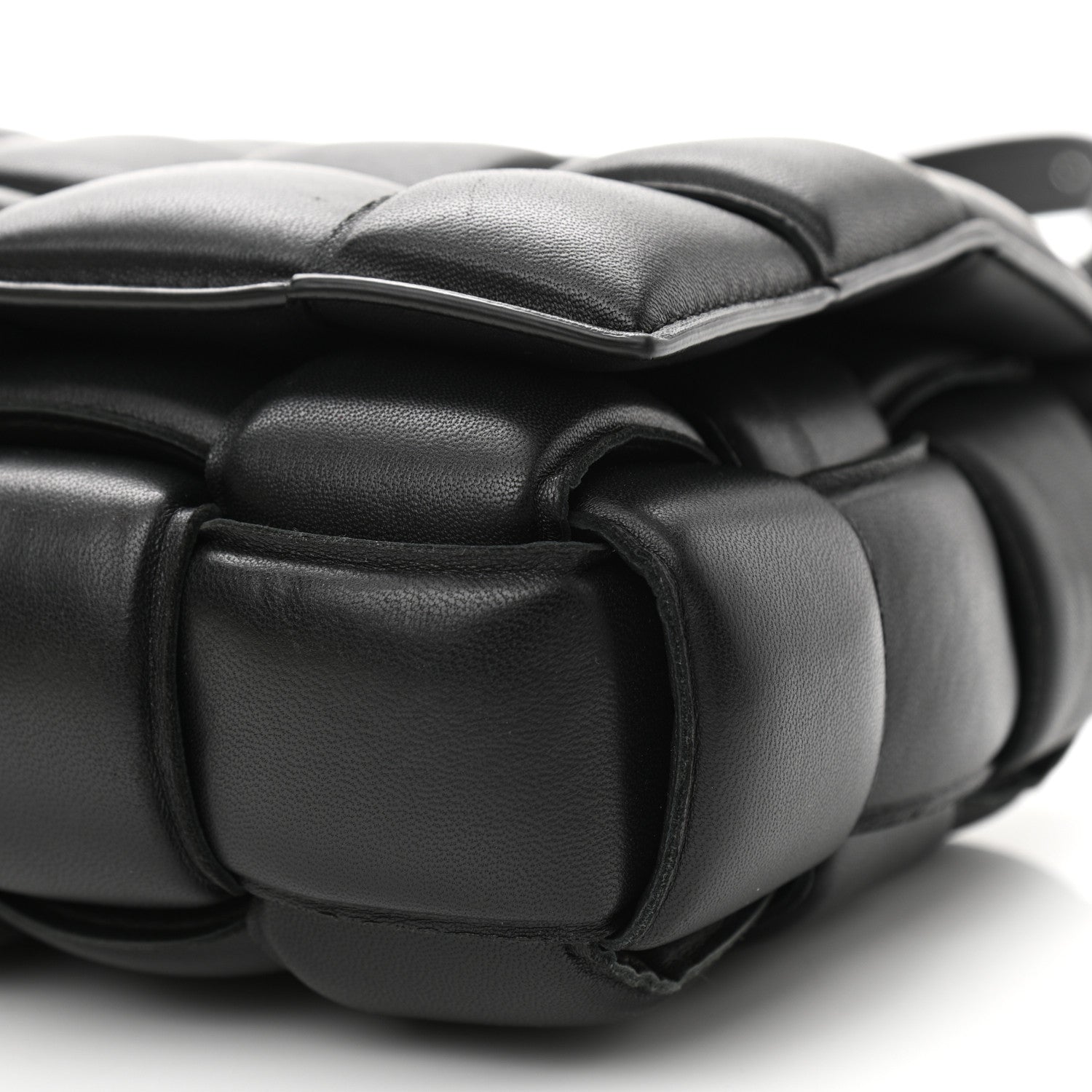 Bottega Veneta Nappa Maxi Intreccio Padded Cassette Crossbody Bag Black 9 of 11