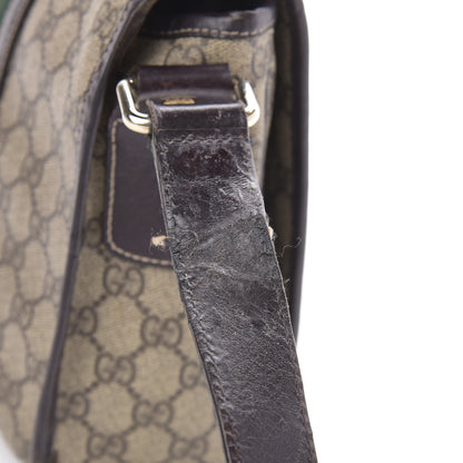 Gucci GG Plus Monogram Web Medium Flap Messenger Beige Dark Brown 16 of 18
