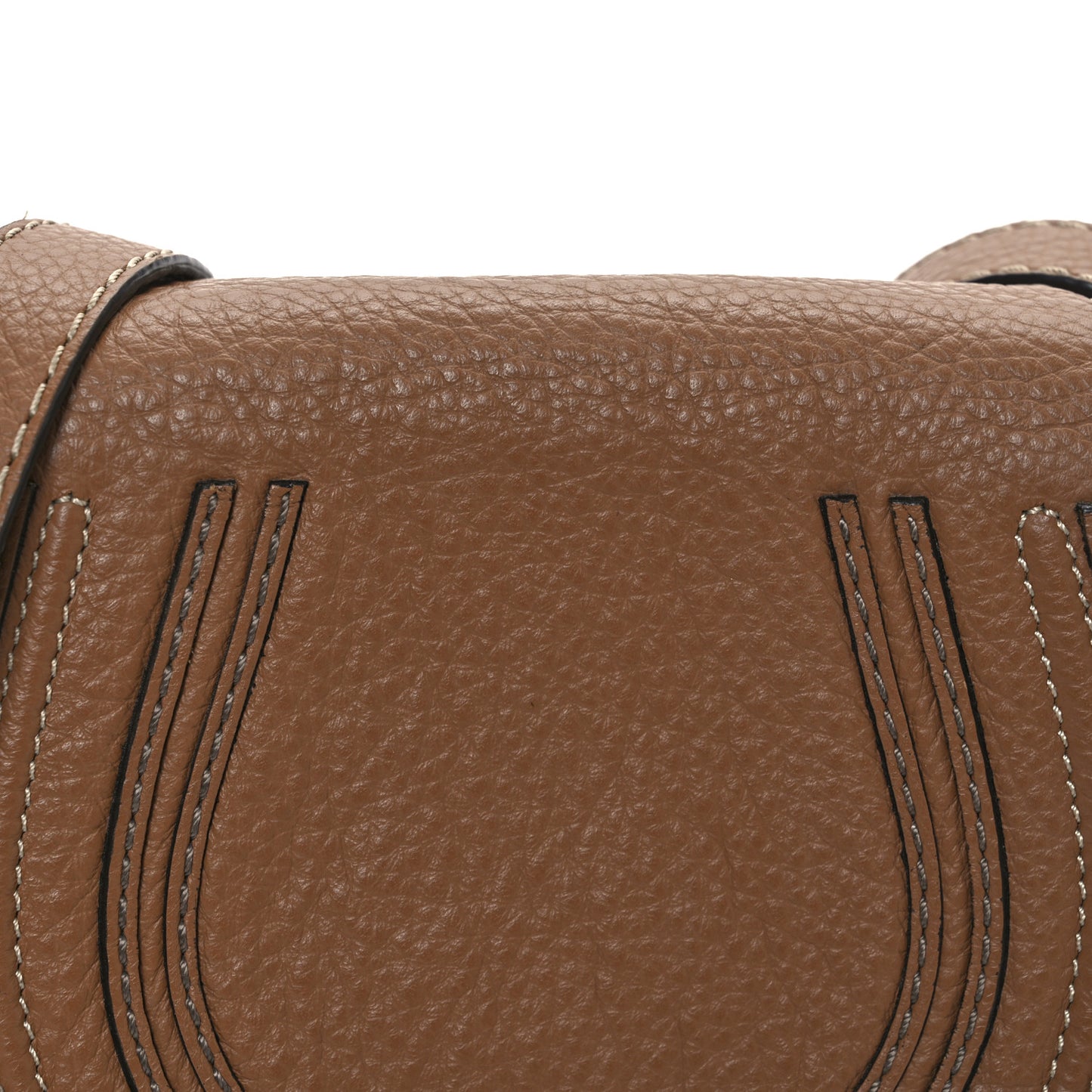 Calfskin Mini Marcie Round Crossbody Bag Nut