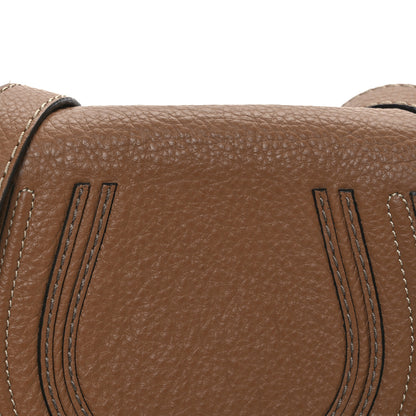 Chloe Calfskin Mini Marcie Round Crossbody Bag Nut 9 of 13