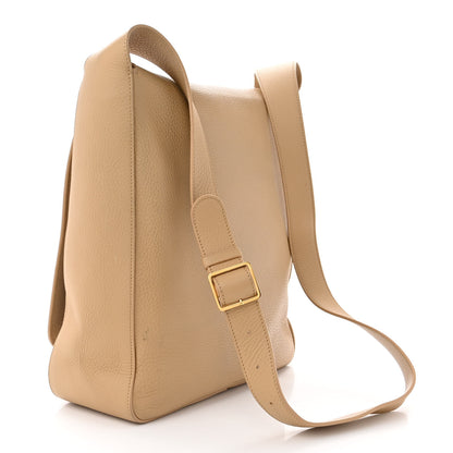 The Row Grained Calfskin Avery Flap Messenger Bag Beige 3 of 14
