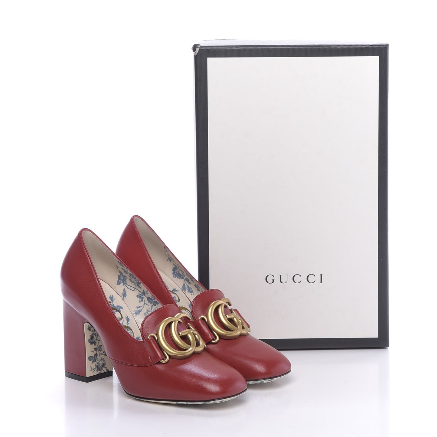 Malaga Kid GG Victoire 95mm Loafer Pumps 36 Hibiscus Red
