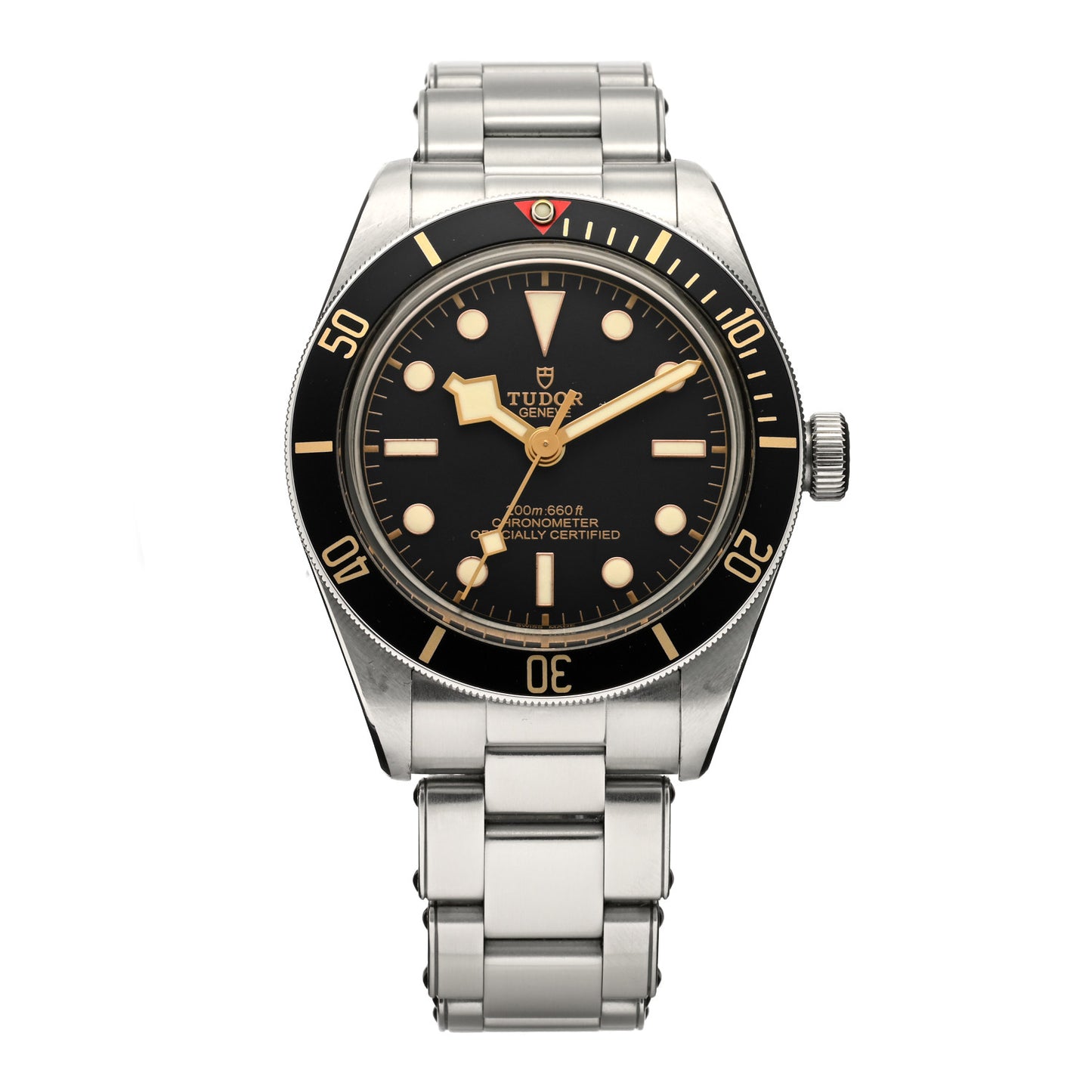 Stainless Steel 39mm Black Bay Fifty Eight Automatic Watch Black 79030N