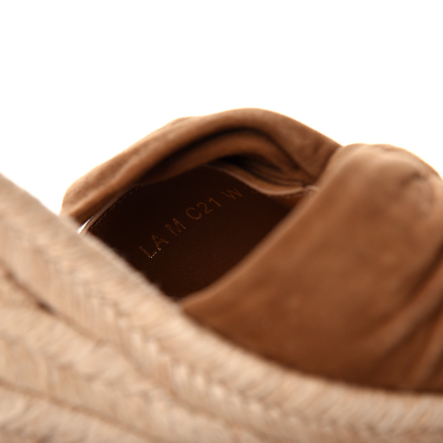 Valentino Garavani Suede Calfskin Tropical Bow Espadrille Platform Wedge Sandals 42 Brown 10 of 10