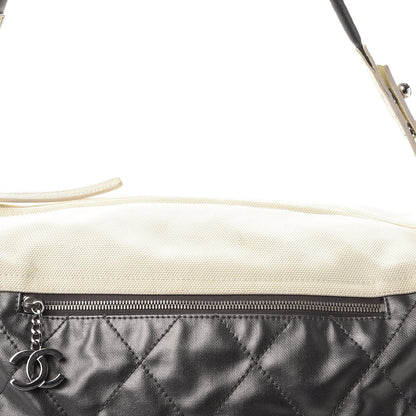 Chanel Coated Canvas Paris Biarritz Hobo Silver 11 of 15