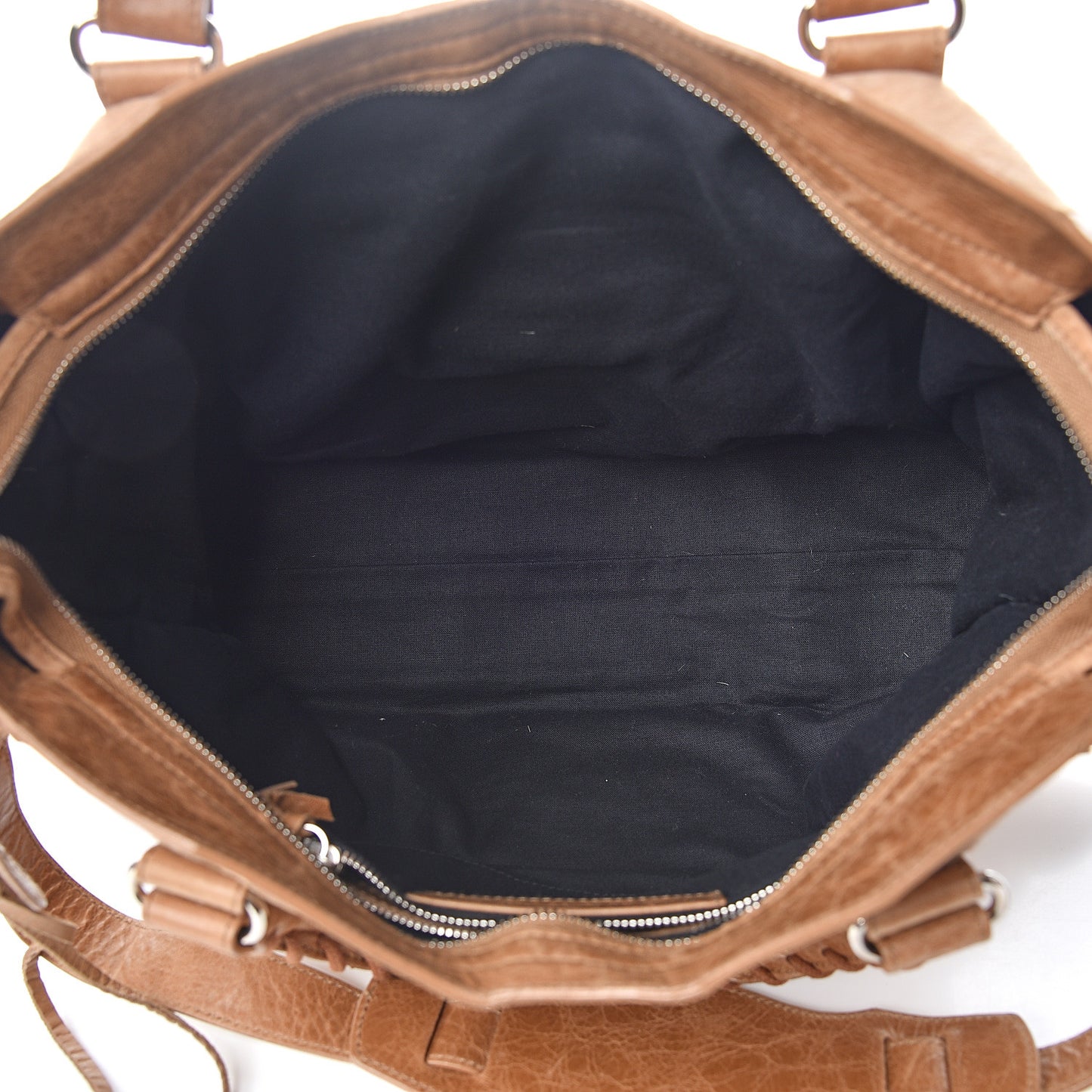 Chevre Pony Hair Classic Silver Hardware City Camel