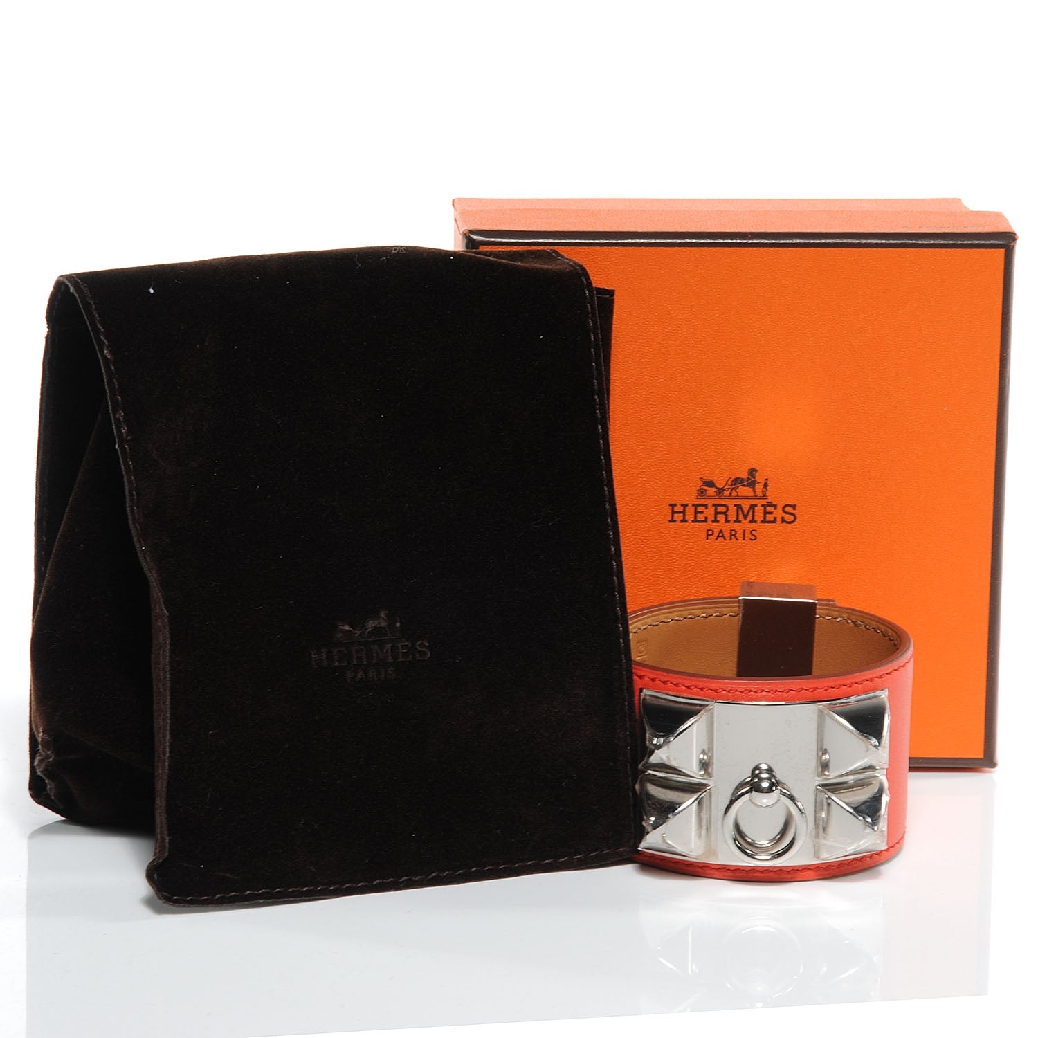 Hermes Swift Collier de Chien CDC Bracelet Capucine Small 7 of 7