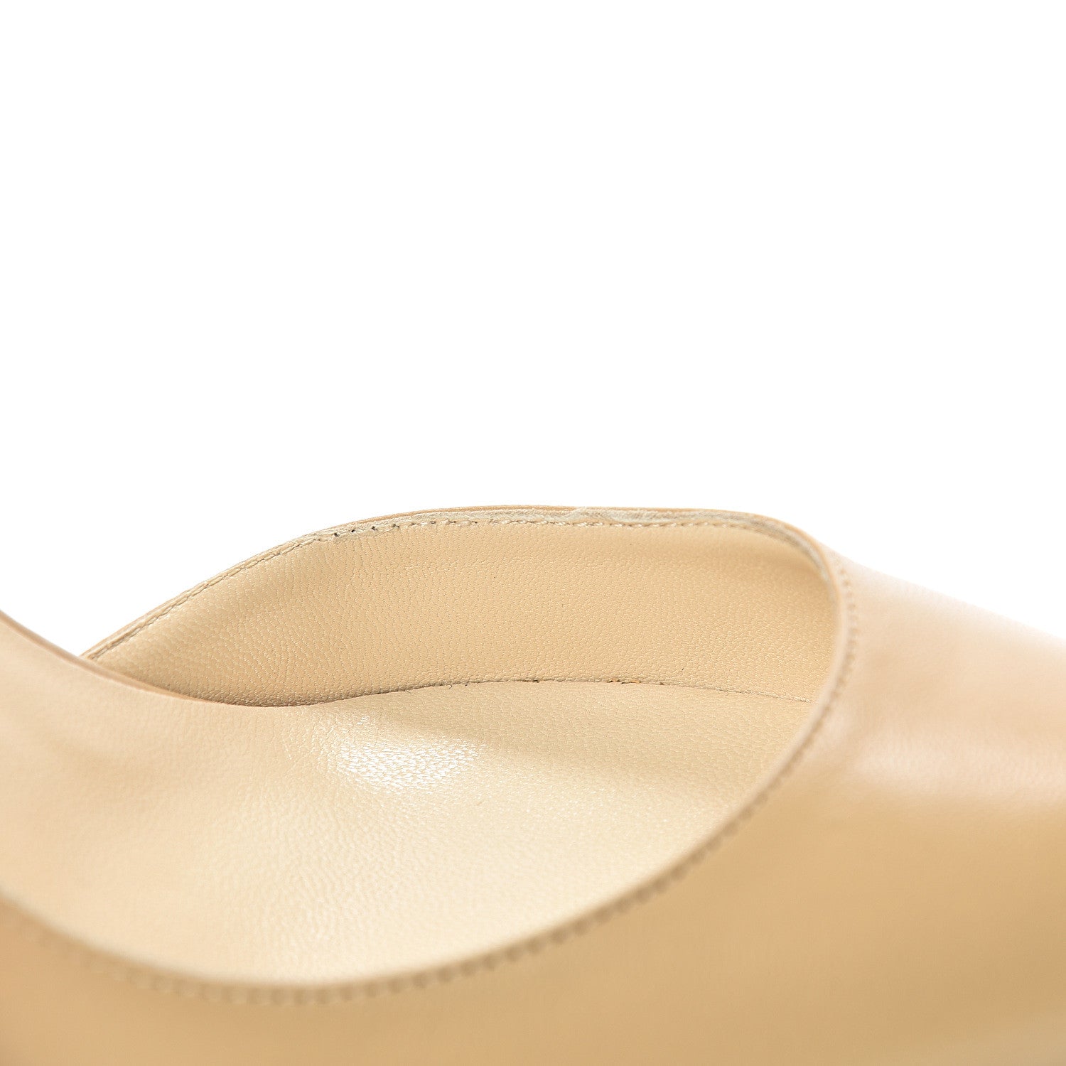 Jimmy Choo Nappa Lucy 100 Pumps 39.5 Beige 8 of 10