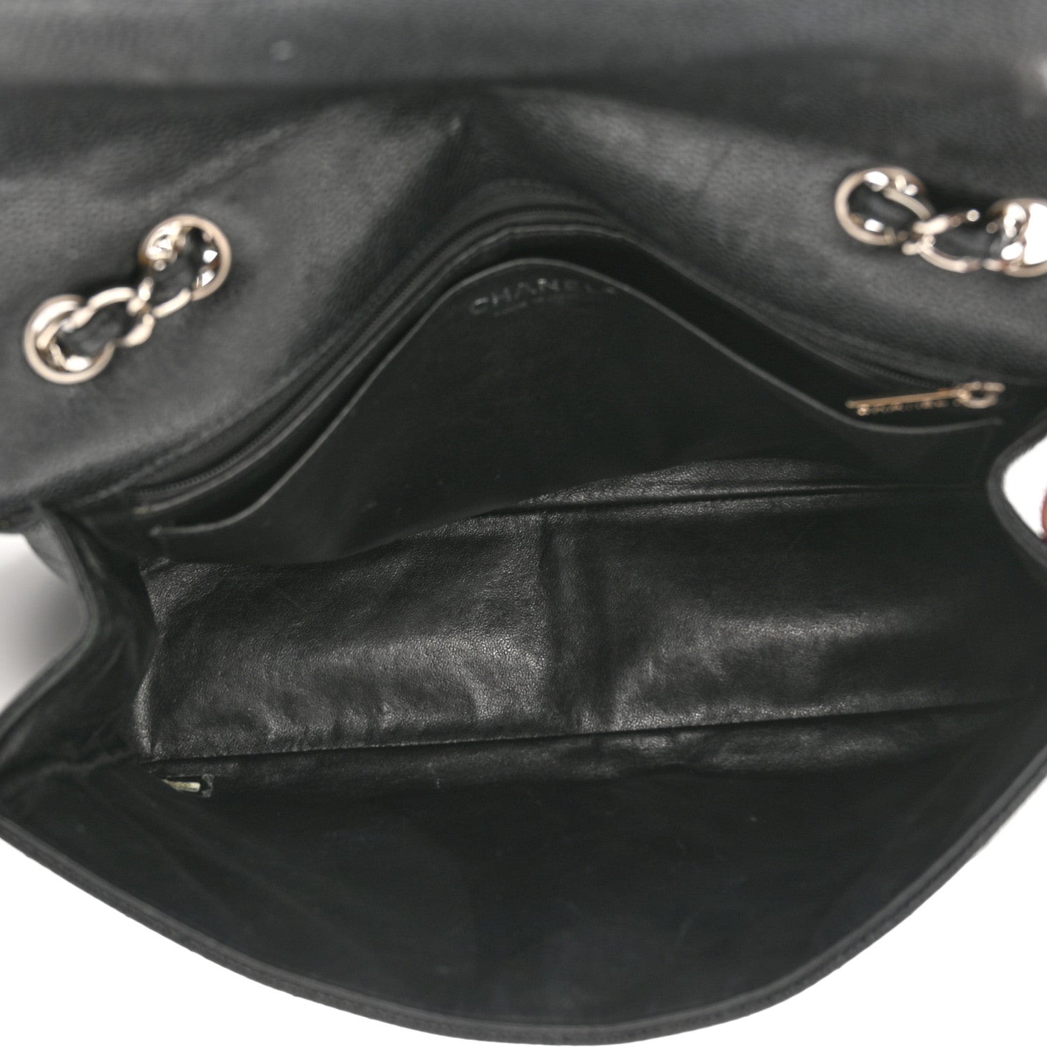 Chanel Caviar Quilted Jumbo Single Flap Black 5 of 13