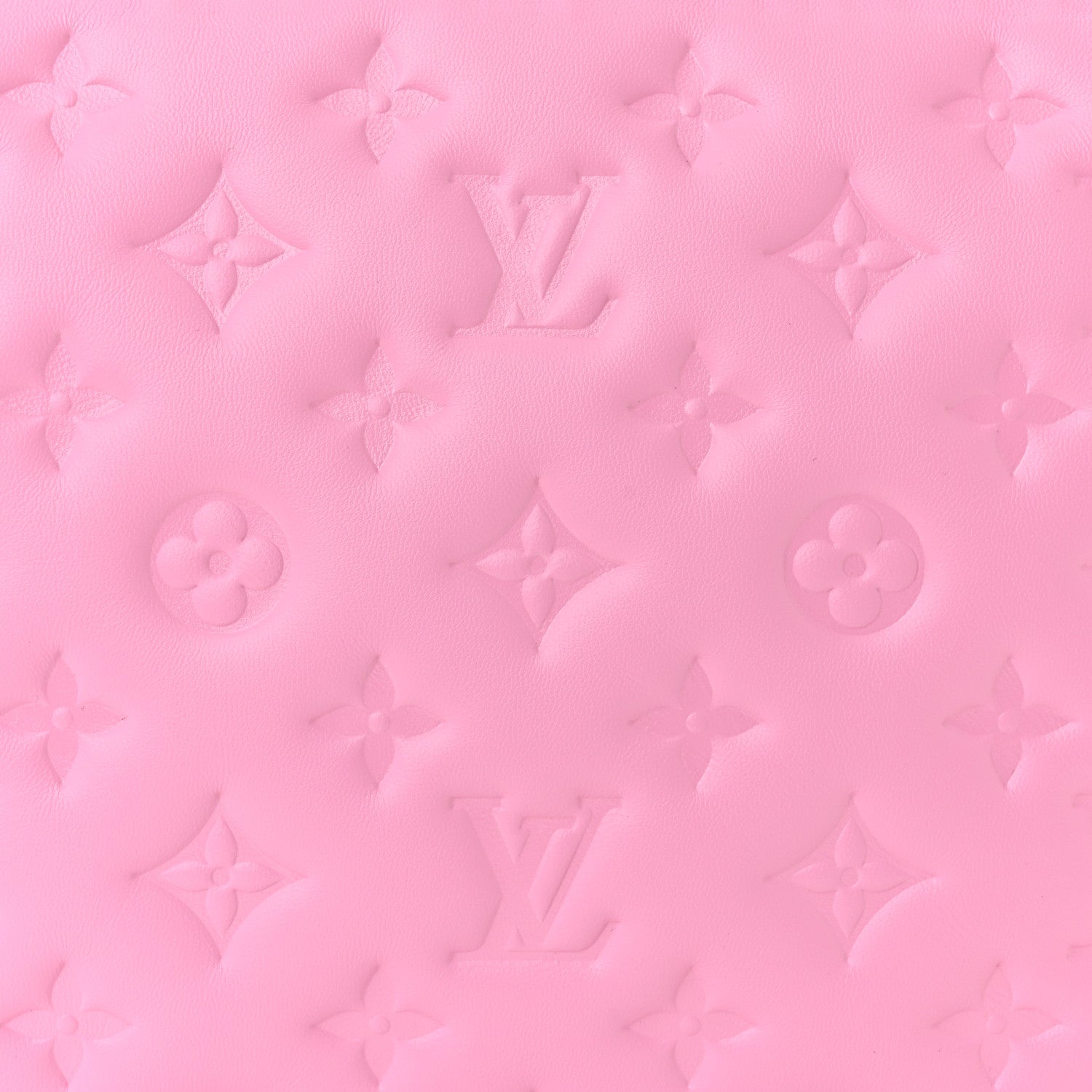 Louis Vuitton Lambskin Embossed Monogram Coussin PM Rose Bonbon 7 of 9