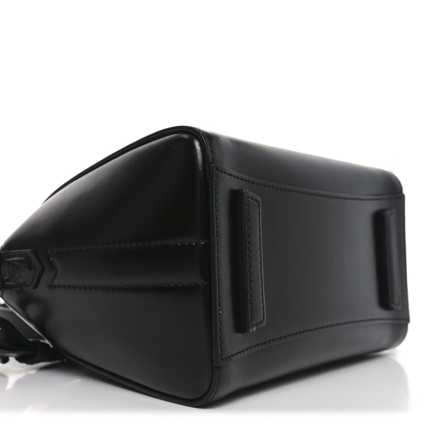 Shiny Lord Calfskin Mini Antigona Black