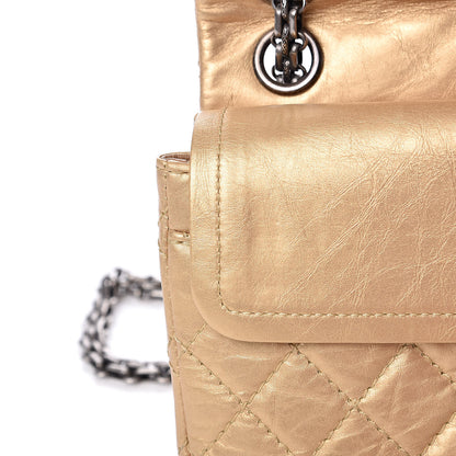 Chanel Metallic Calfskin Quilted 2.55 Reissue 224 Flap Gold 11 of 14