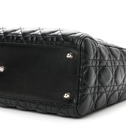 Christian Dior Lambskin Cannage Large Lady Dior Black 10 of 10