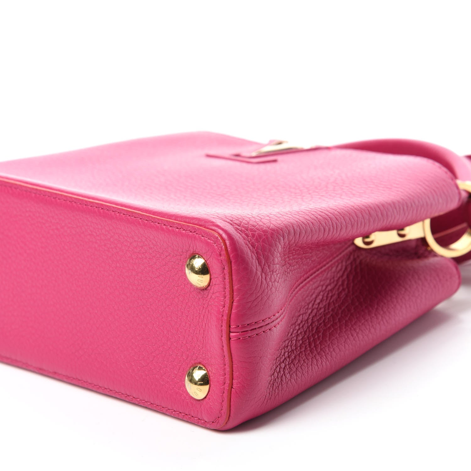 Louis Vuitton Taurillon Capucines BB Hibiscus Flamingo 7 of 10
