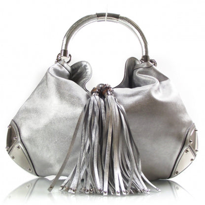 Gucci Leather Large Indy Silver 1 of 10