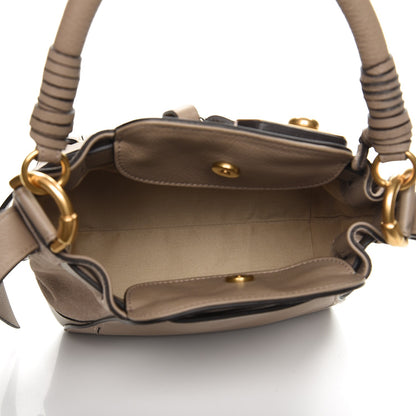 Chloe Suede Calfskin Small Owen Bucket Bag Motty Grey 6 of 7