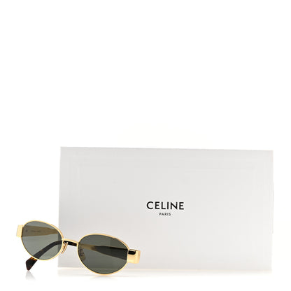 Celine Metal Triomphe 01 Sunglasses CL40235U Gold Green 7 of 7