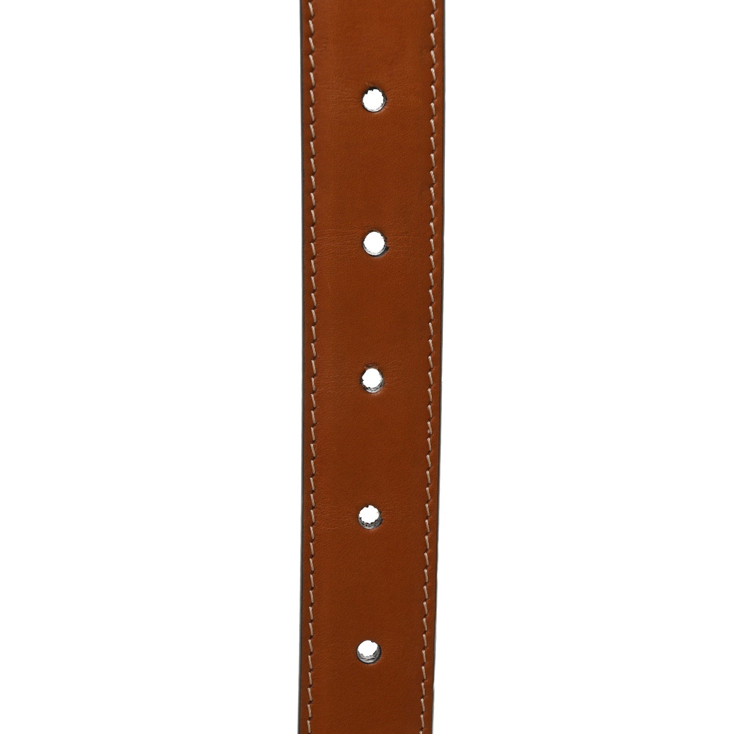 Celine Box Calfskin Medium 25mm Triomphe Belt 80 32 Tan 6 of 6