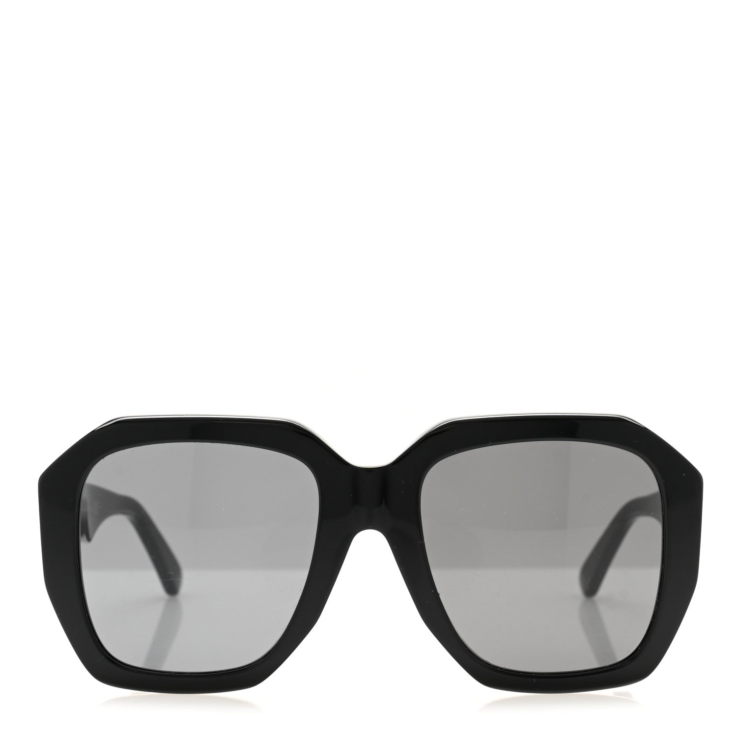 Celine Acetate Square Sunglasses CL4045FN Black 2 of 7