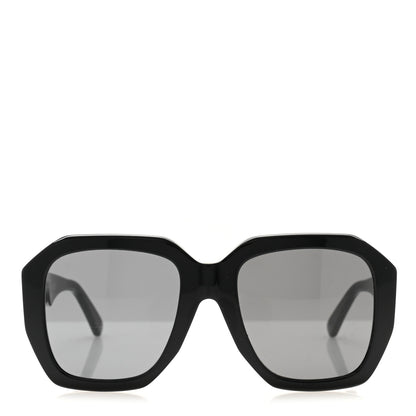 Celine Acetate Square Sunglasses CL4045FN Black 2 of 7