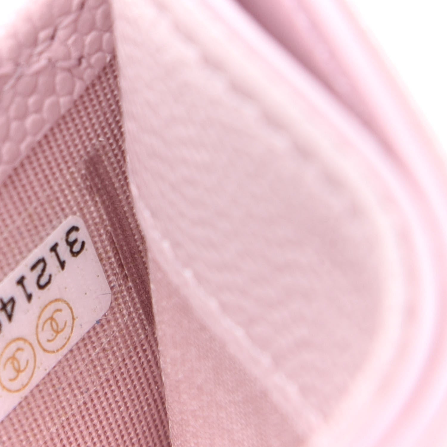 Chanel Caviar Quilted Card Holder Pink 7 of 8