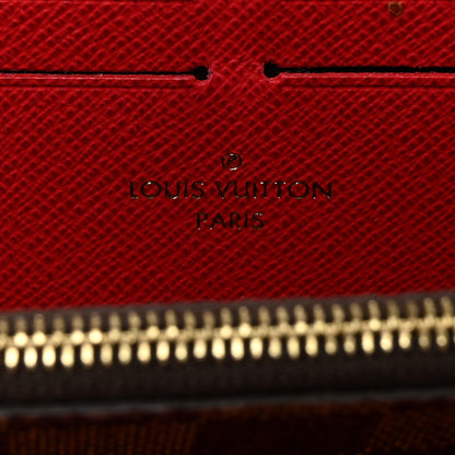 Louis Vuitton Damier Ebene Clemence Wallet Cherry 6 of 7