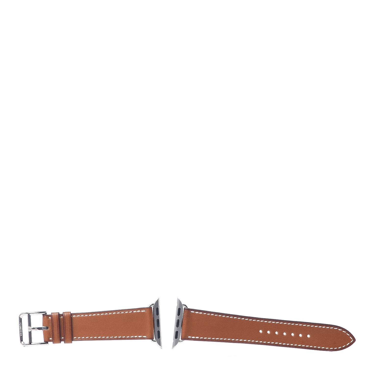 Hermes Barenia 40mm Apple Watch Single Tour Band Fauve 1 of 5