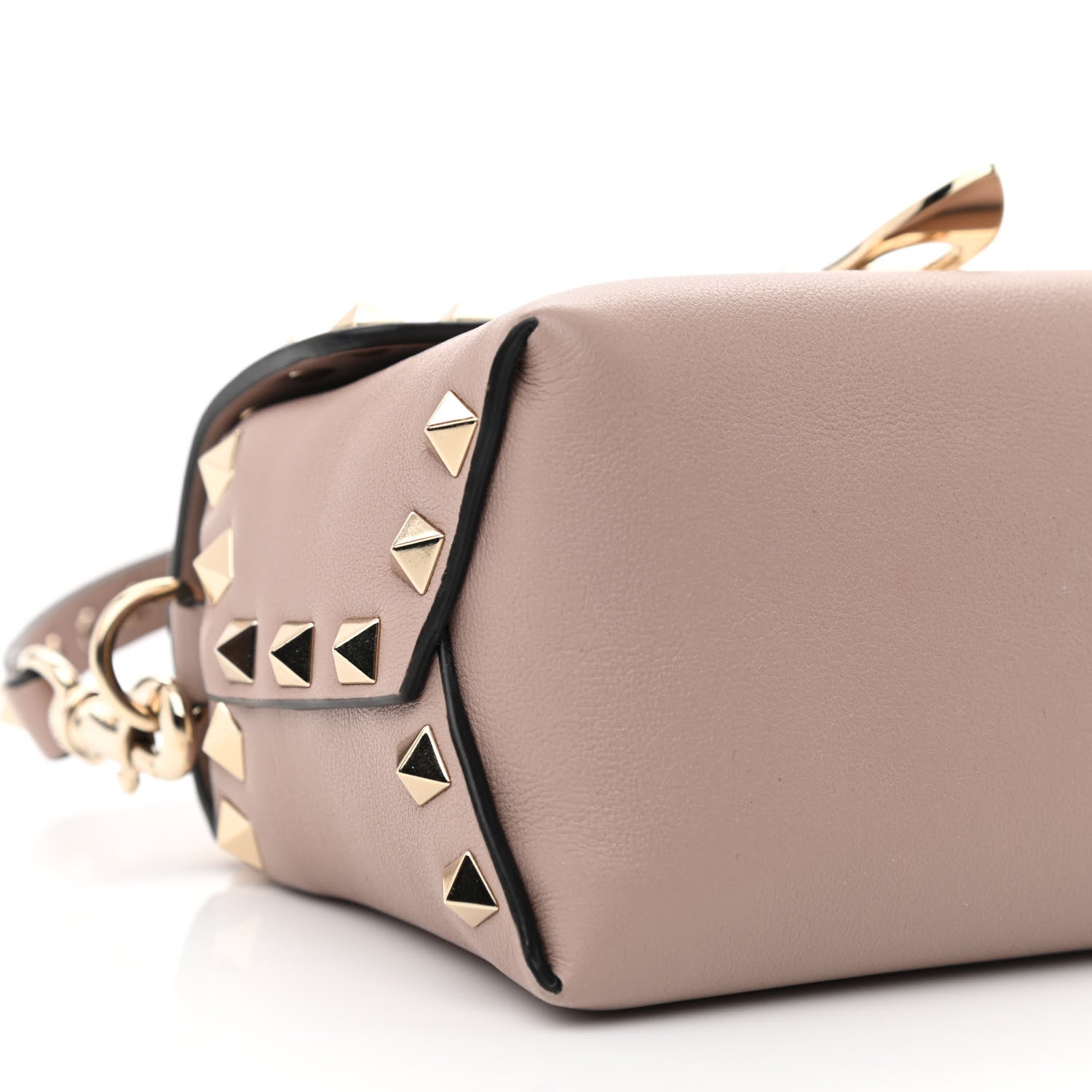 Valentino Garavani Calfskin Mini Rockstud Crossbody Bag Poudre 9 of 10