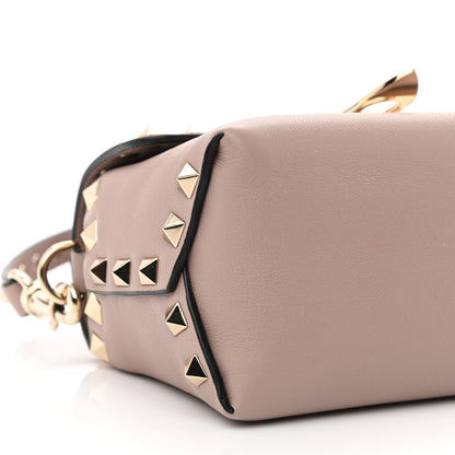 Valentino Garavani Calfskin Mini Rockstud Crossbody Bag Poudre 9 of 10