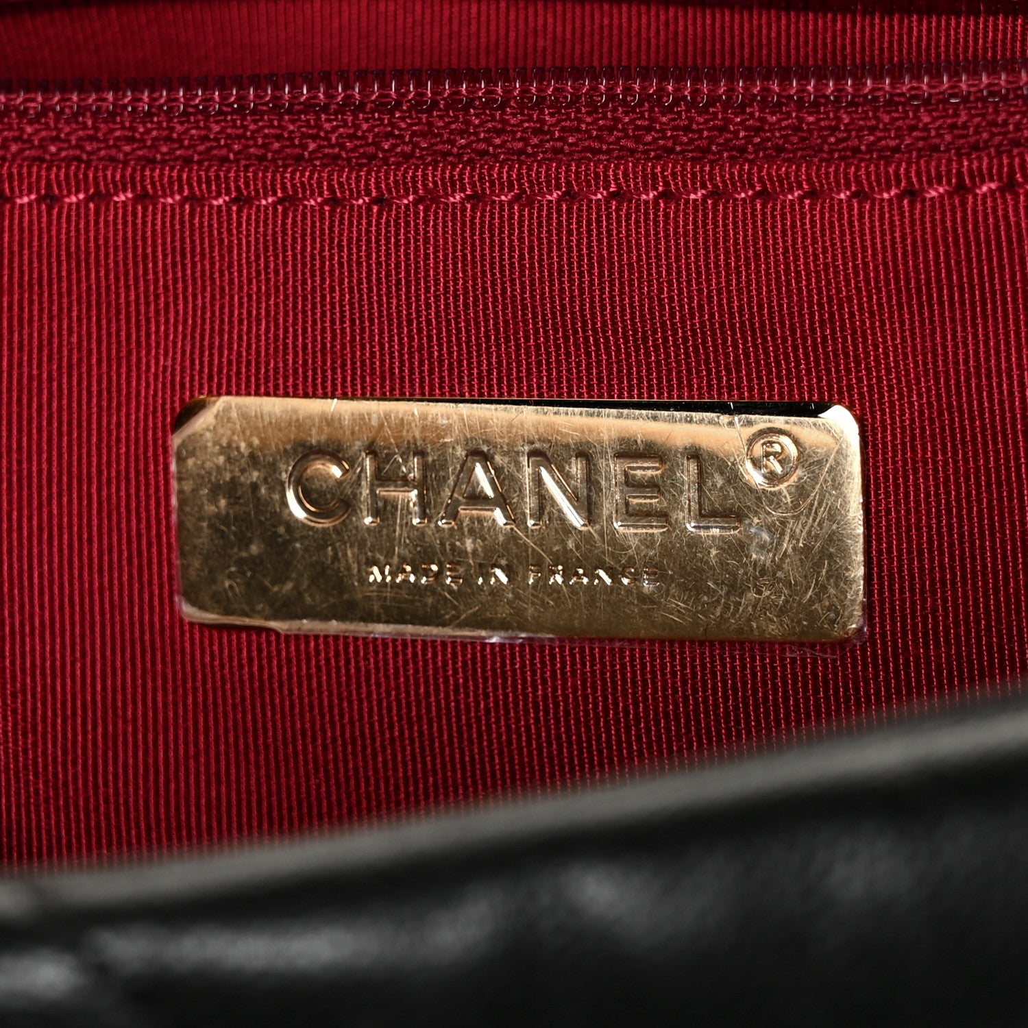 Chanel Goatskin Quilted Large Chanel 19 Flap Black 6 of 13