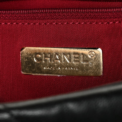 Chanel Goatskin Quilted Large Chanel 19 Flap Black 6 of 13